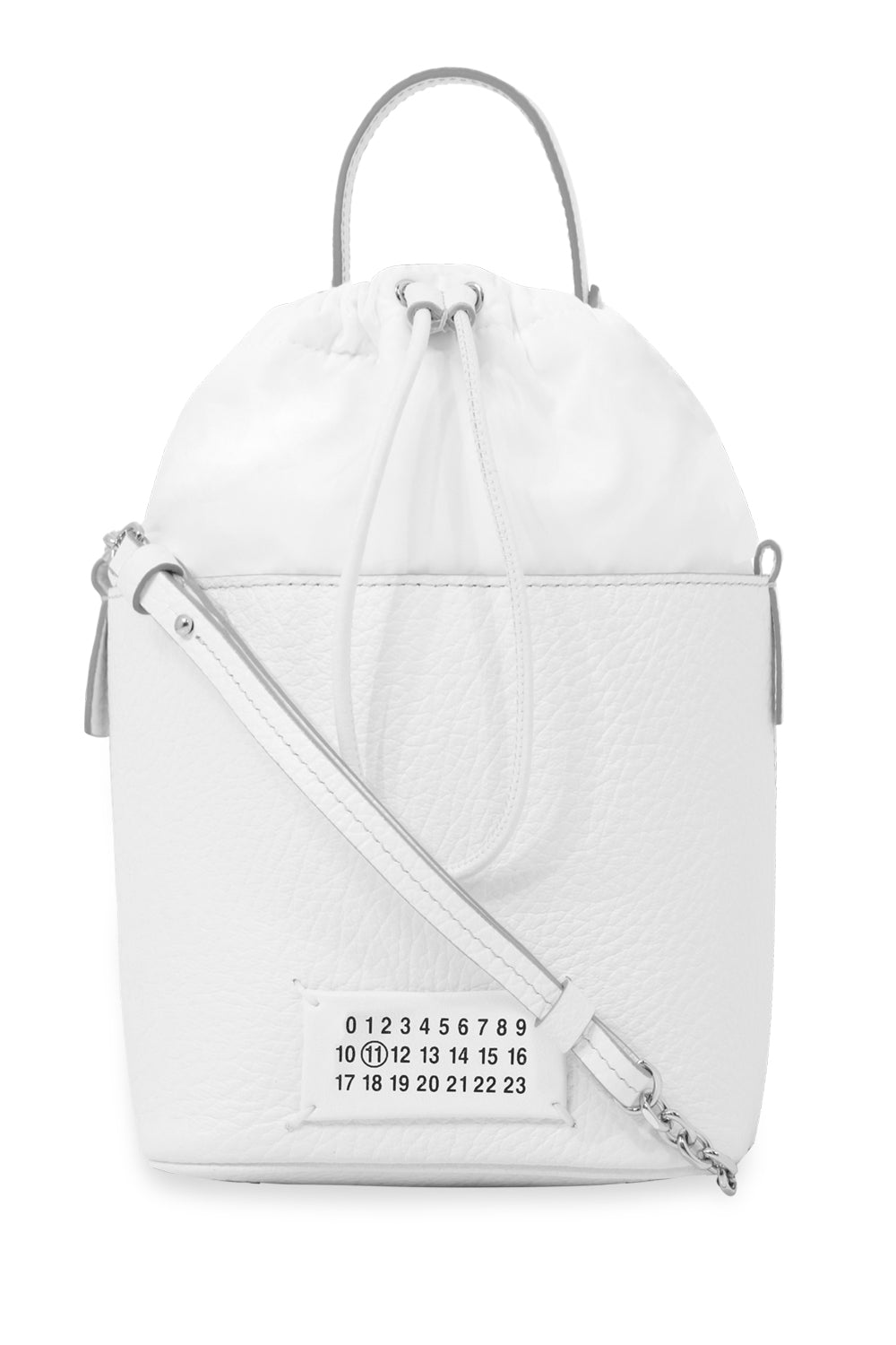 MAISON MARGIELA BAGS WHITE 5AC BUCKET BAG WHITE
