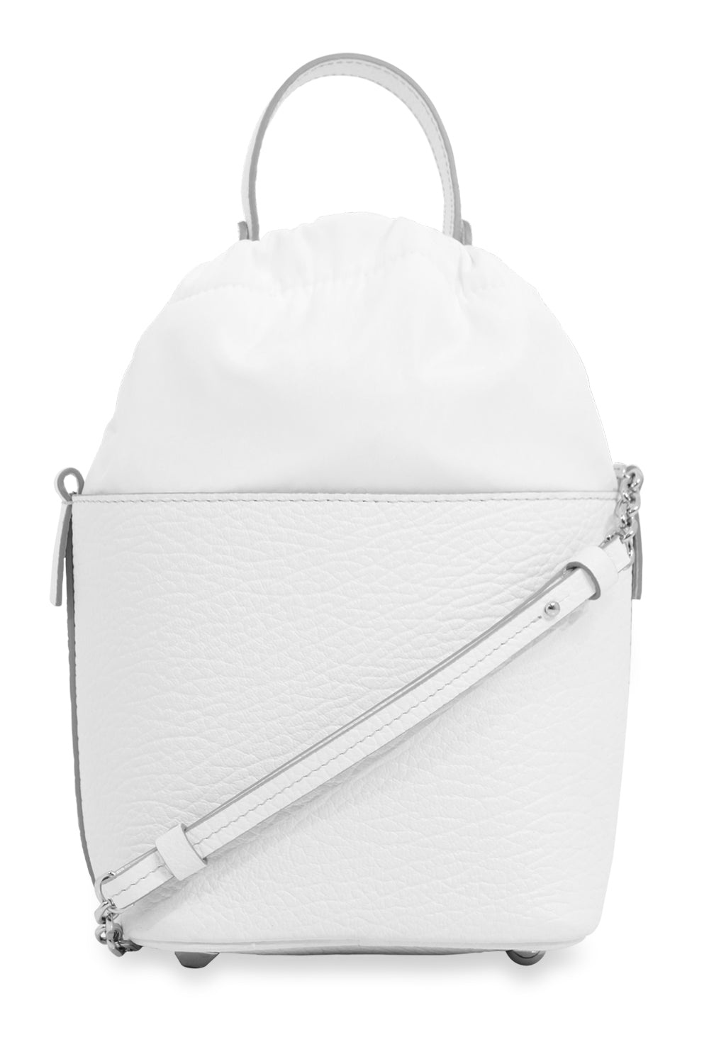 MAISON MARGIELA BAGS WHITE 5AC BUCKET BAG WHITE