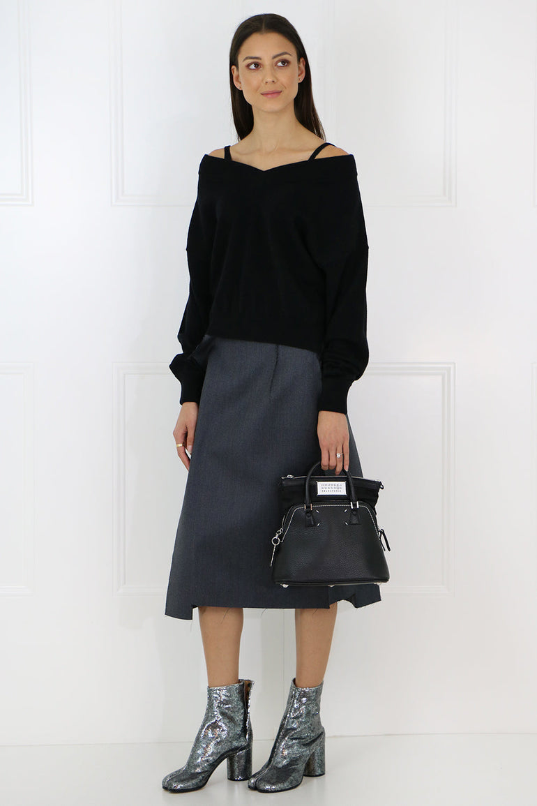 MAISON MARGIELA BAGS BLACK 5AC SMALL BAG BLACK