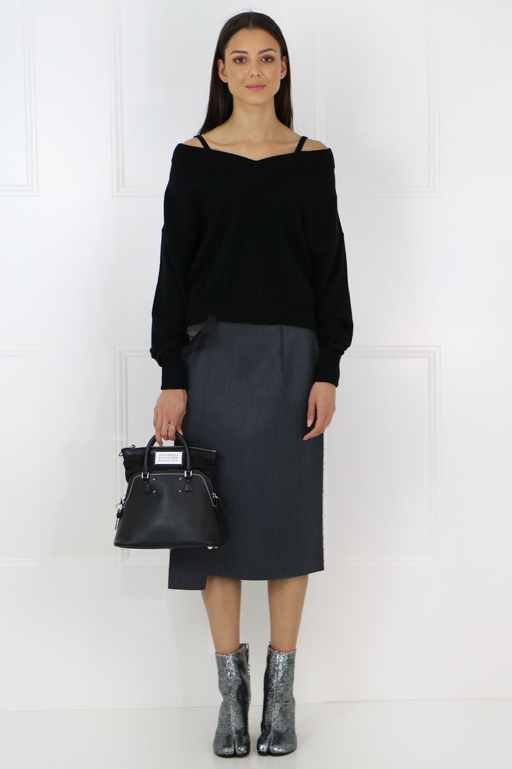 MAISON MARGIELA BAGS BLACK 5AC SMALL BAG BLACK