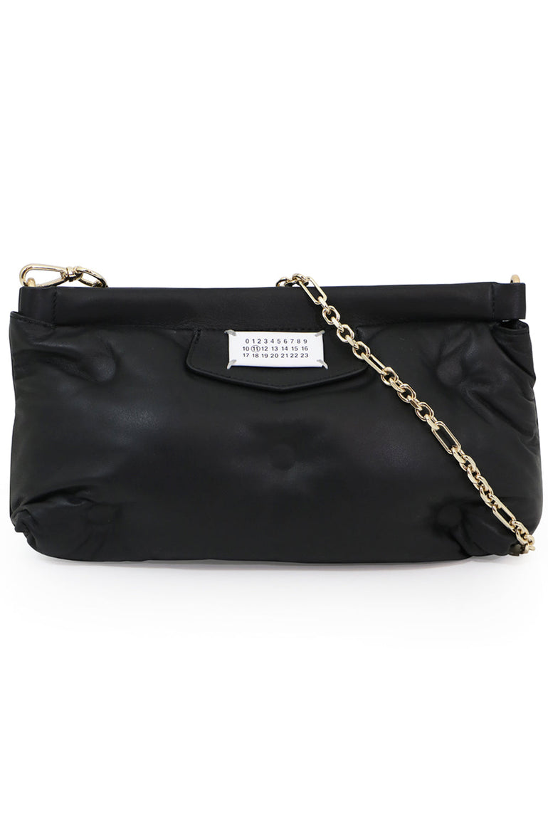 MAISON MARGIELA BAGS BLACK GLAM SLAM QUILTED CROSSBODY CLUTCH BLACK