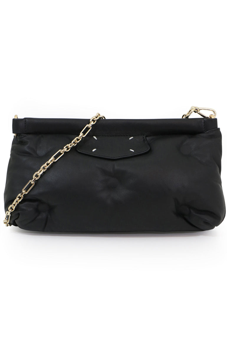 MAISON MARGIELA BAGS BLACK GLAM SLAM QUILTED CROSSBODY CLUTCH BLACK