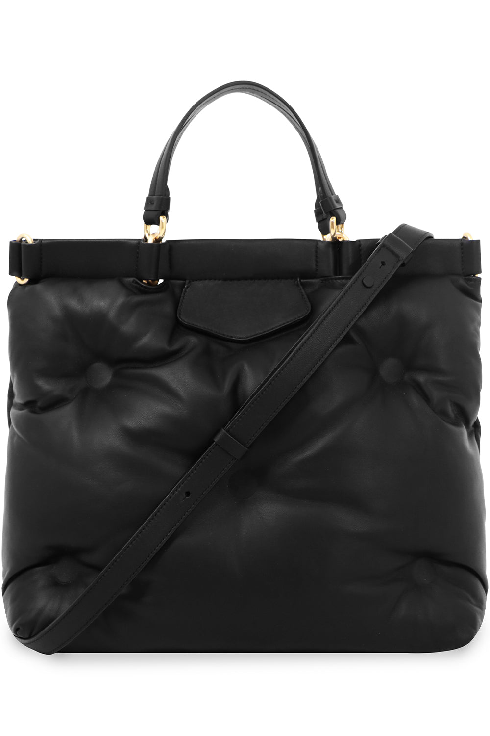 MAISON MARGIELA BAGS BLACK MEDIUM GLAM SLAM SHOPPER BAG BLACK
