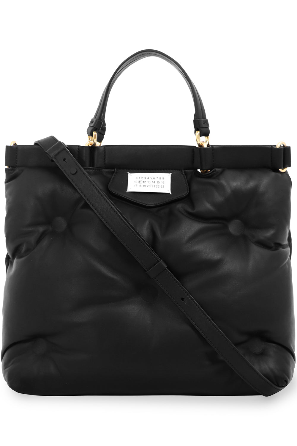 MAISON MARGIELA BAGS BLACK MEDIUM GLAM SLAM SHOPPER BAG BLACK