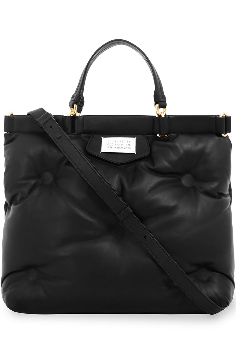 MAISON MARGIELA BAGS BLACK MEDIUM GLAM SLAM SHOPPER BAG BLACK