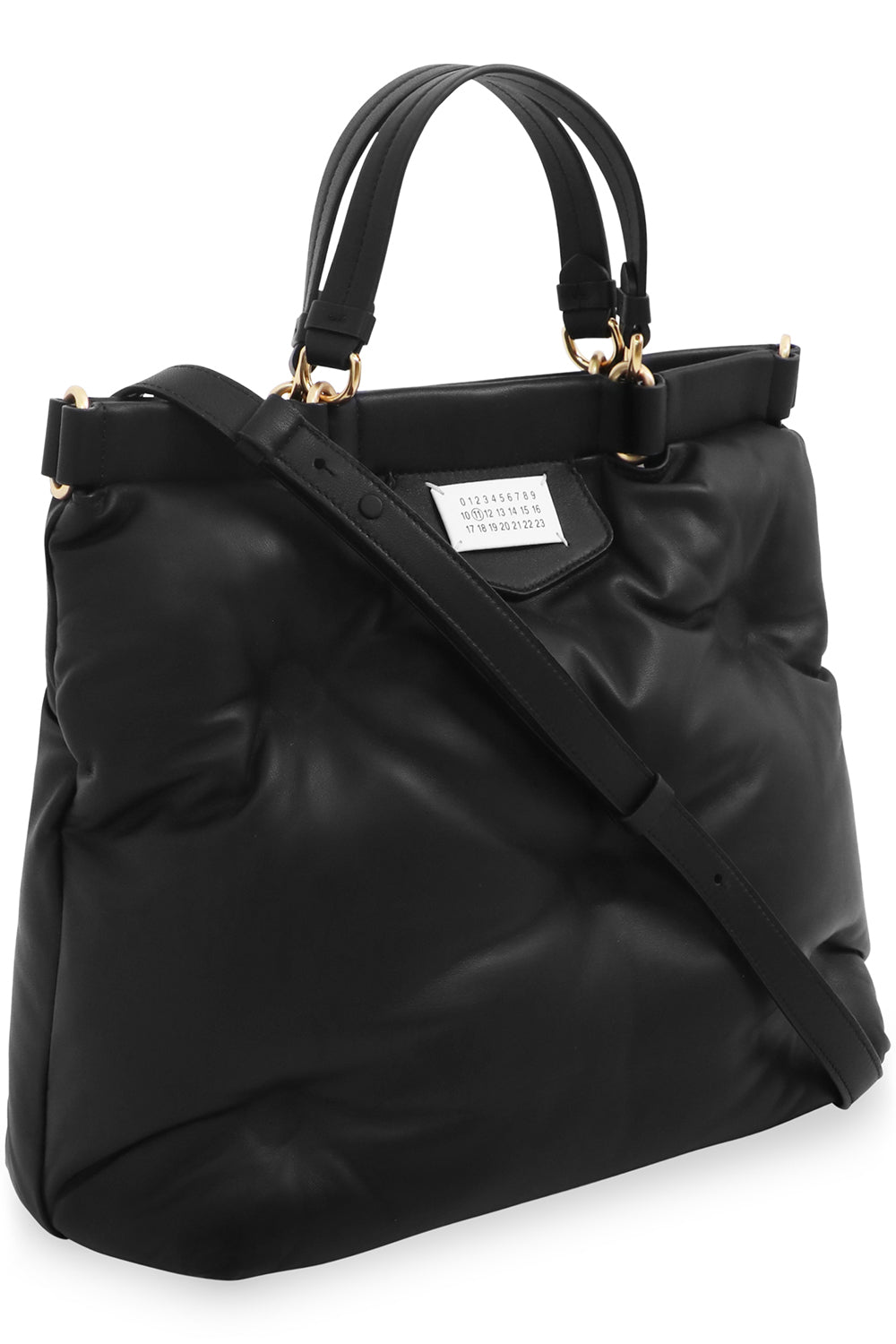 MAISON MARGIELA BAGS BLACK MEDIUM GLAM SLAM SHOPPER BAG BLACK