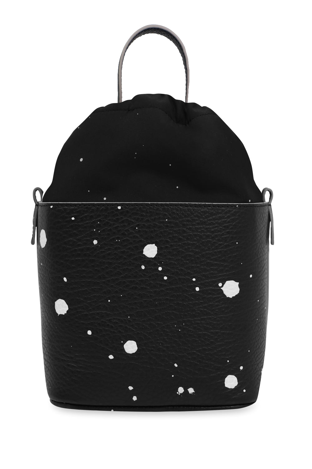 MAISON MARGIELA BAGS BLACK MINI 5AC SPLATTER BAG BLACK