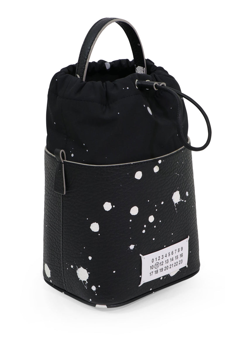 MAISON MARGIELA BAGS BLACK MINI 5AC SPLATTER BAG BLACK