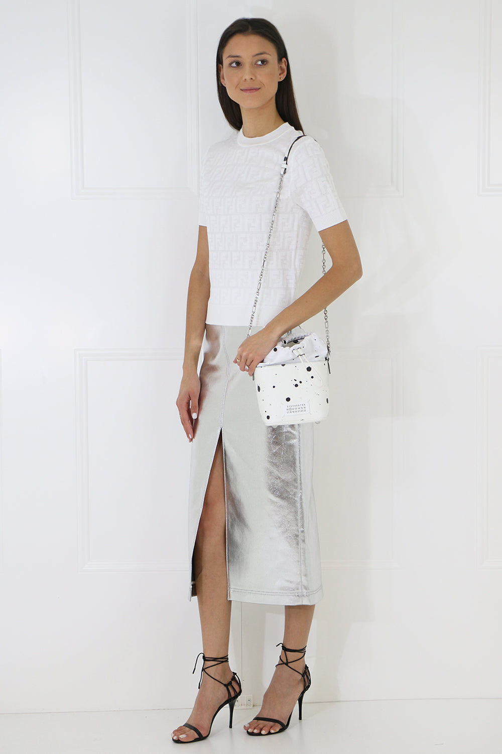 MAISON MARGIELA Bags WHITE MINI 5AC SPLATTER BAG WHITE