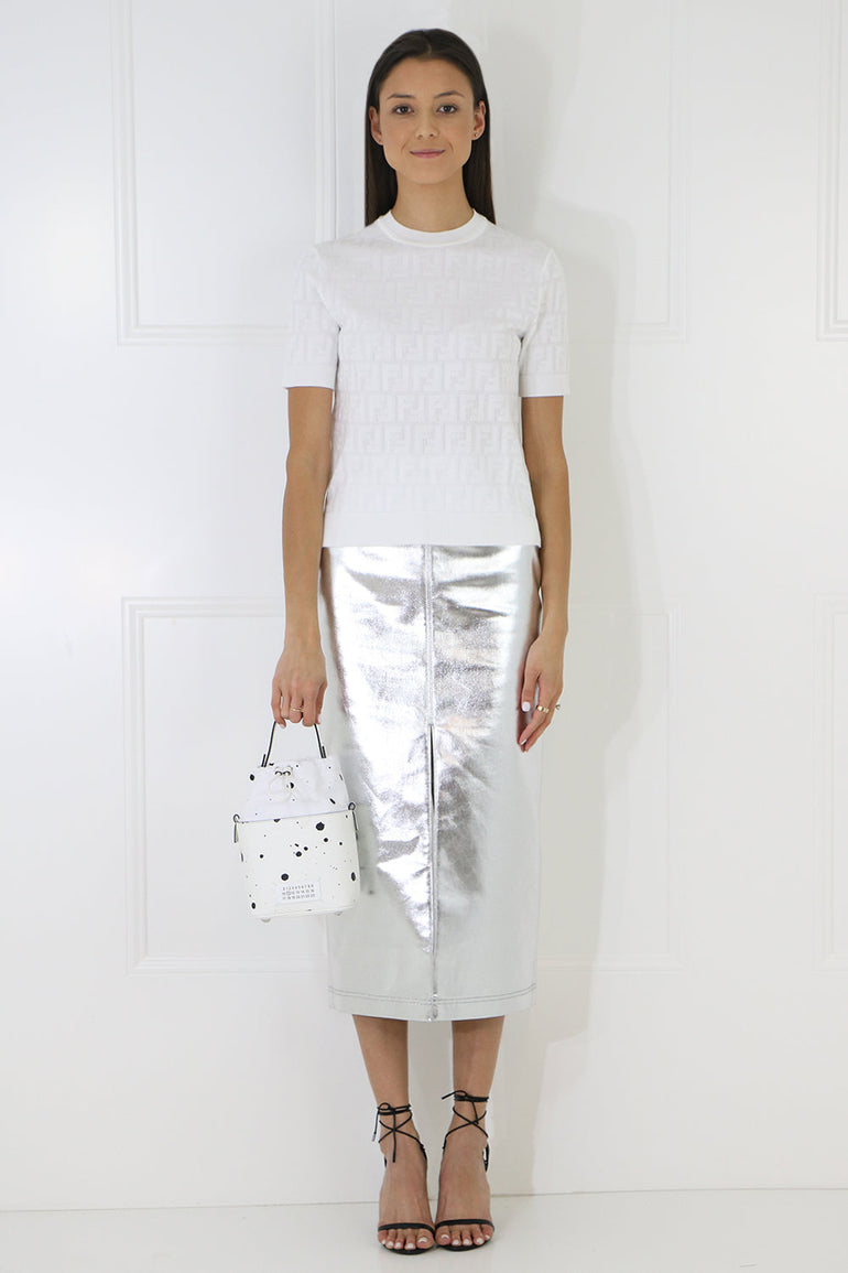 MAISON MARGIELA Bags WHITE MINI 5AC SPLATTER BAG WHITE