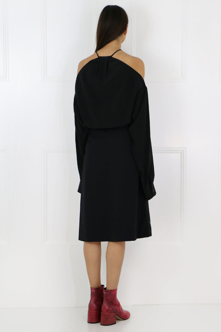 MAISON MARGIELA RTW ABSTRACT PRINT SKIRT BLACK