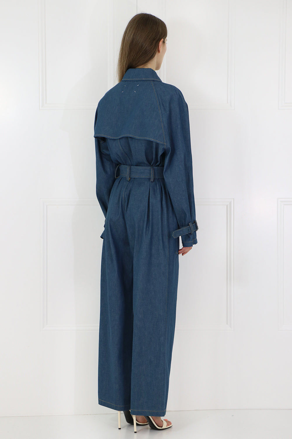 MAISON MARGIELA RTW BELTED JUMPSUIT LIGHT DENIM