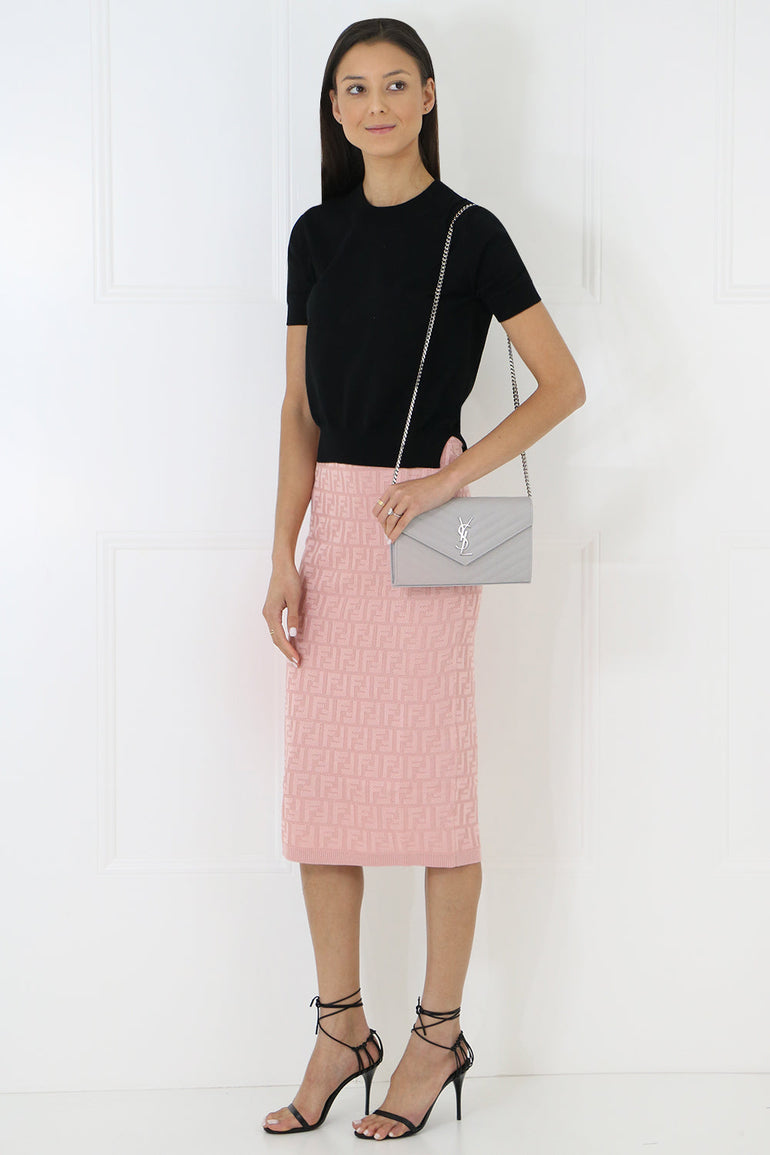 MAISON MARGIELA RTW CROP KNIT TOP S/S BLACK