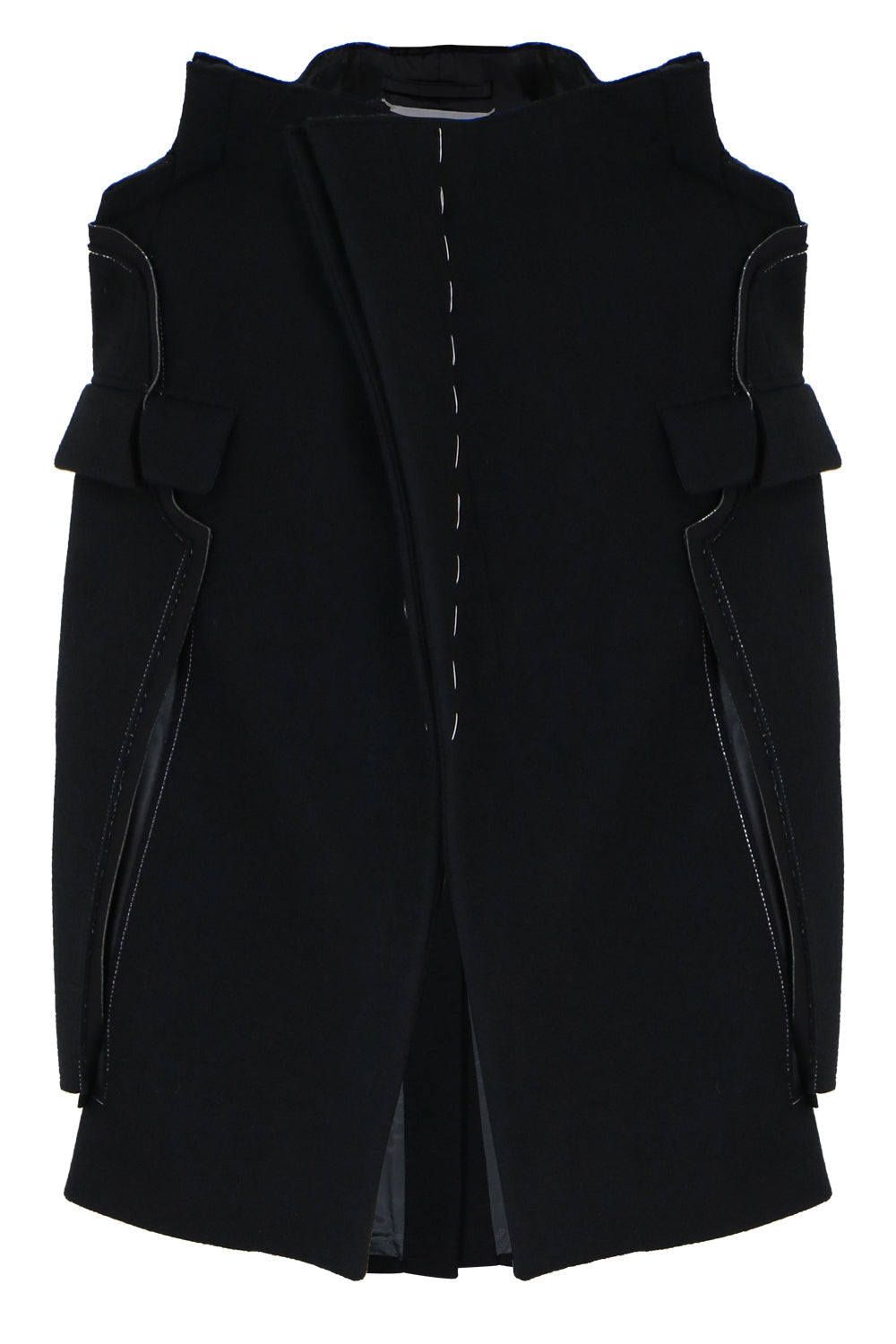 MAISON MARGIELA RTW DECONSTRUCTED CAPE JACKET BLACK