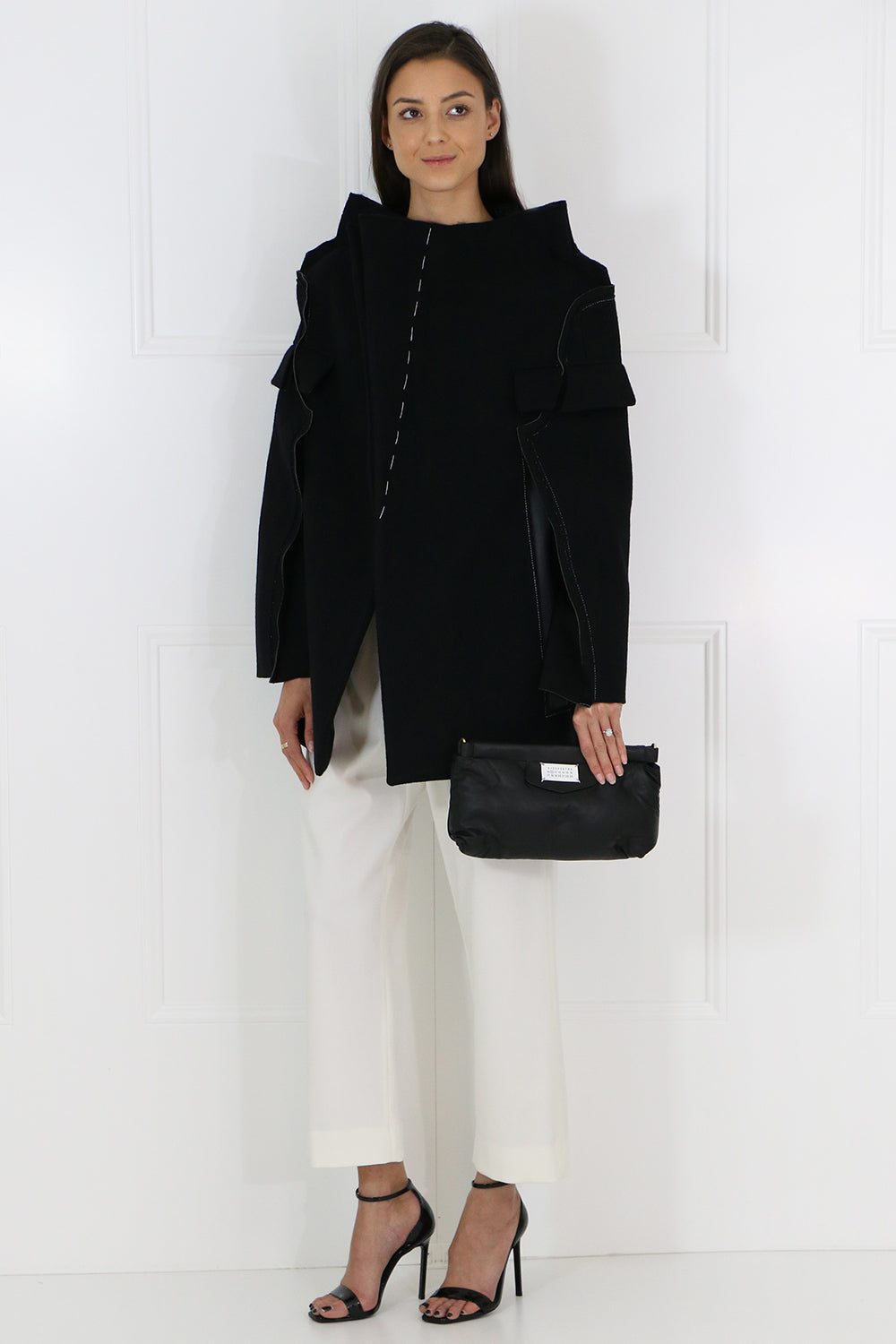 MAISON MARGIELA RTW DECONSTRUCTED CAPE JACKET BLACK