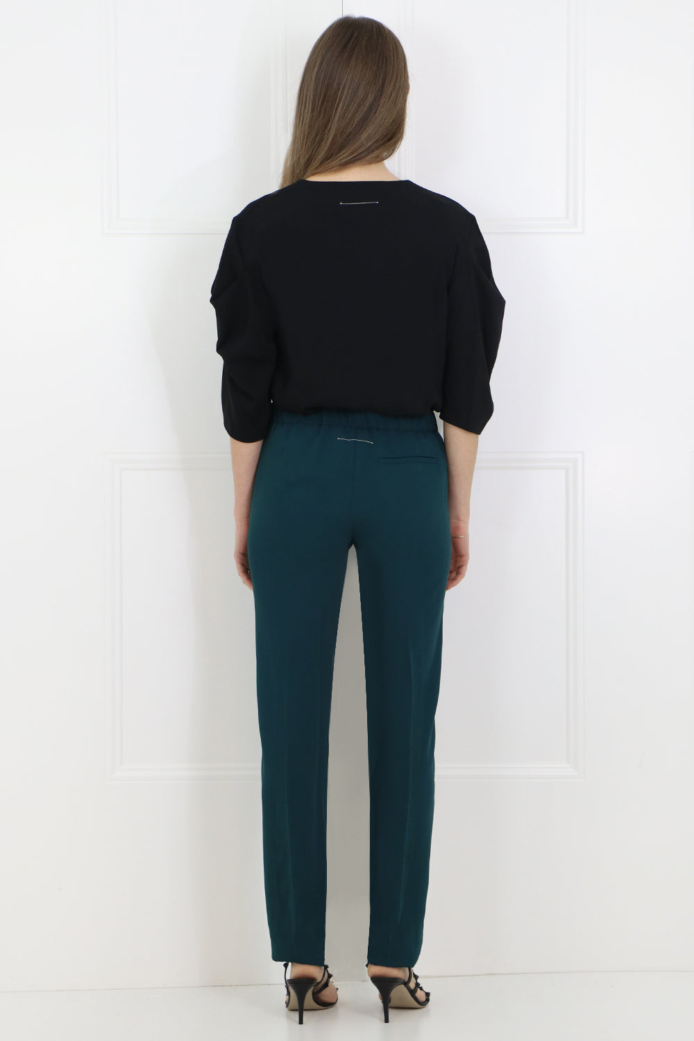 MAISON MARGIELA RTW SLIM LEG PANTS DUCK GREEN