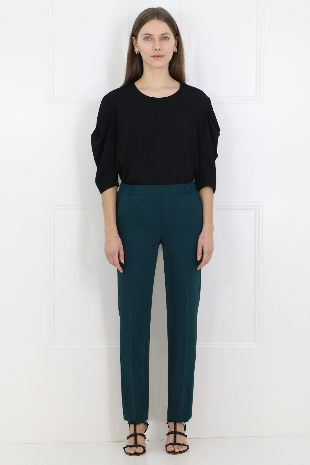 MAISON MARGIELA RTW SLIM LEG PANTS DUCK GREEN