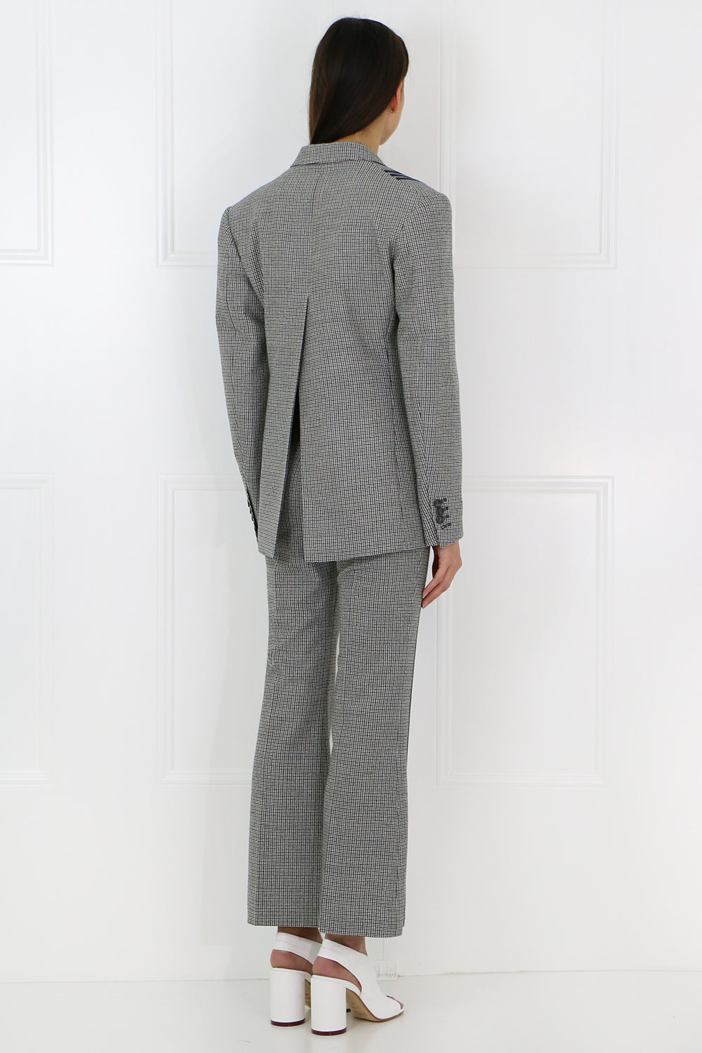MAISON MARGIELA RTW TWEED BLAZER WITH PINSTRIPE BLACK/WHITE