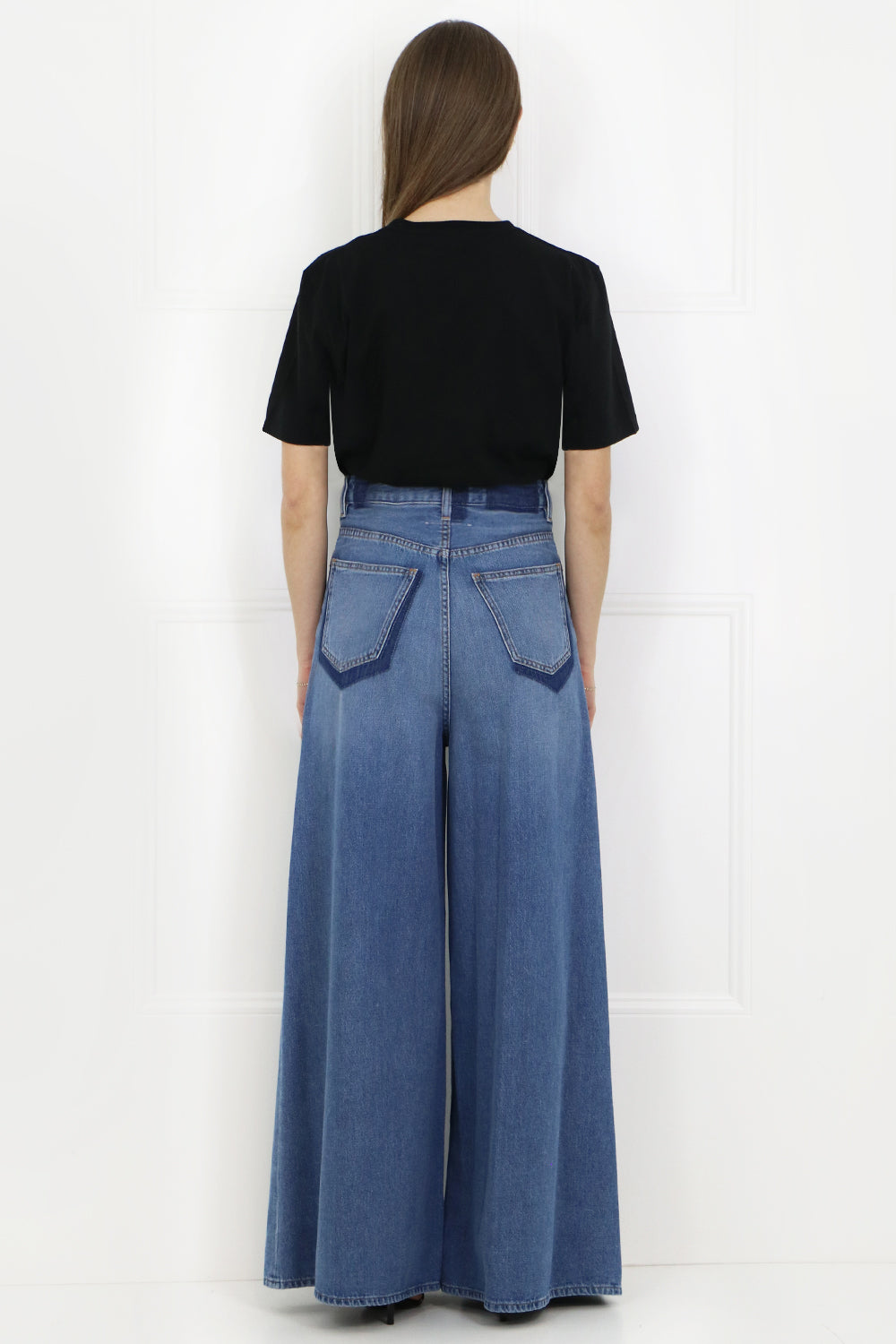 MAISON MARGIELA RTW WIDE LEG JEANS BLUE DENIM