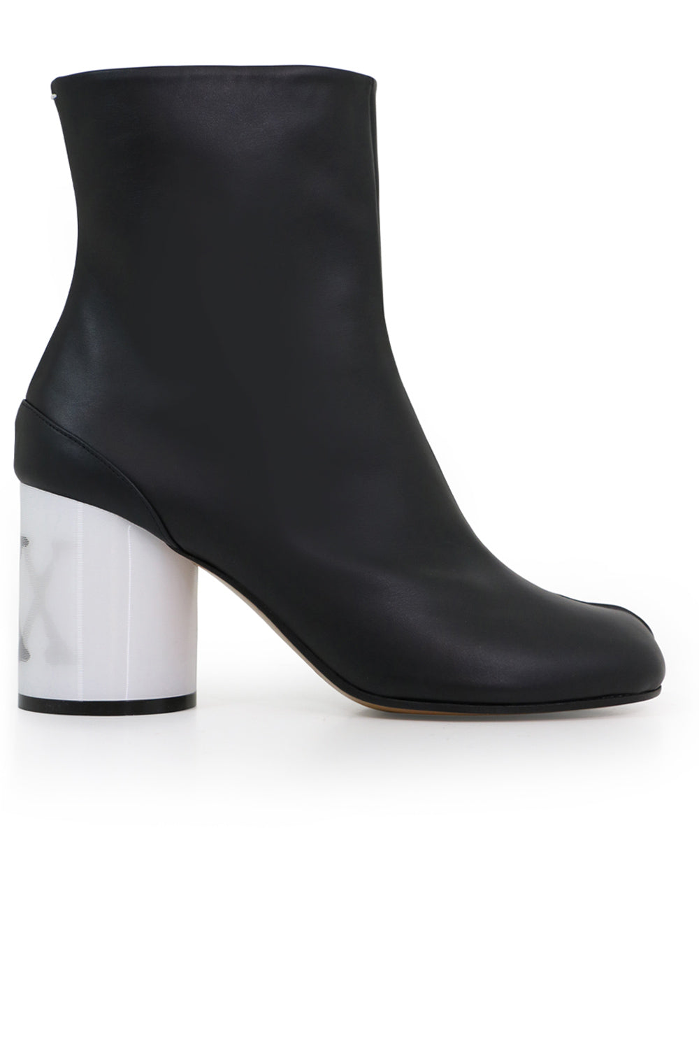 MAISON MARGIELA SHOES CONTRAST HEEL TABI BOOT BLACK/WHITE