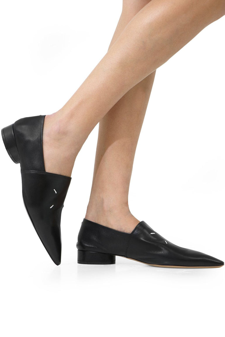 MAISON MARGIELA SHOES HEELED MOCCASIN BLACK