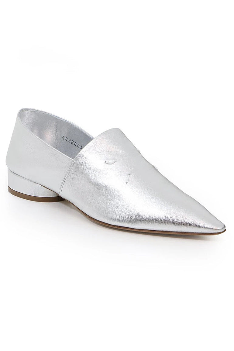 MAISON MARGIELA SHOES HEELED MOCCASIN SILVER
