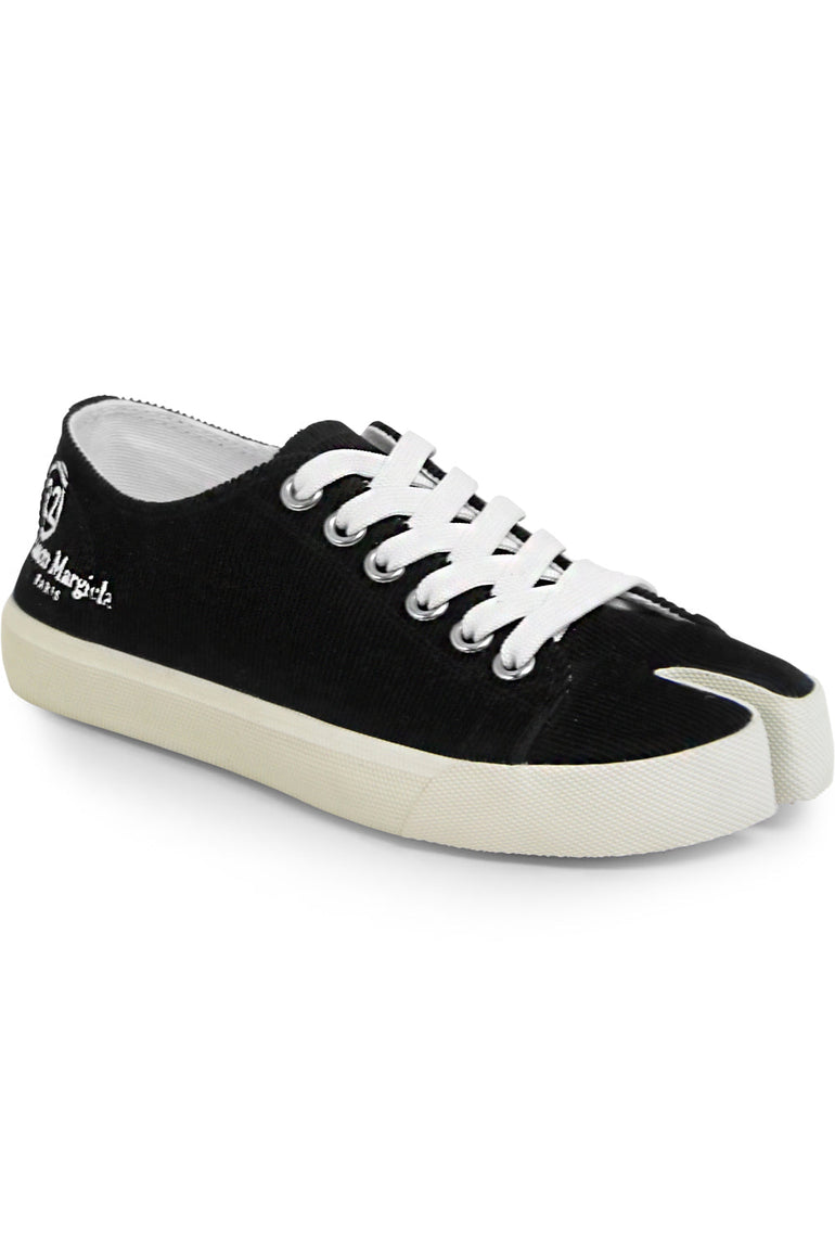 MAISON MARGIELA SHOES VELVET CORD TABI SNEAKER BLACK