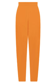 MAISON POI PANTS FLUID RELAXED SLIM LEG PANTS ORANGE