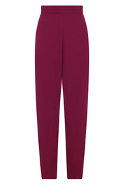 MAISON POI PANTS FLUID RELAXED SLIM LEG PANTS RASPBERRY