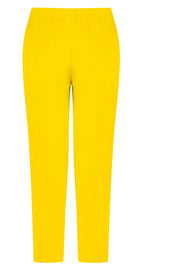 MAISON POI PANTS TISSUE NARROW CROP PANT SUNFLOWER