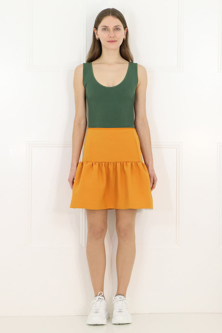 MAISON POI RTW TISSUE BODICE TOP S/LESS KHAKI