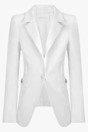 MAISON POI RTW TISSUE PERFECT BLAZER IVORY
