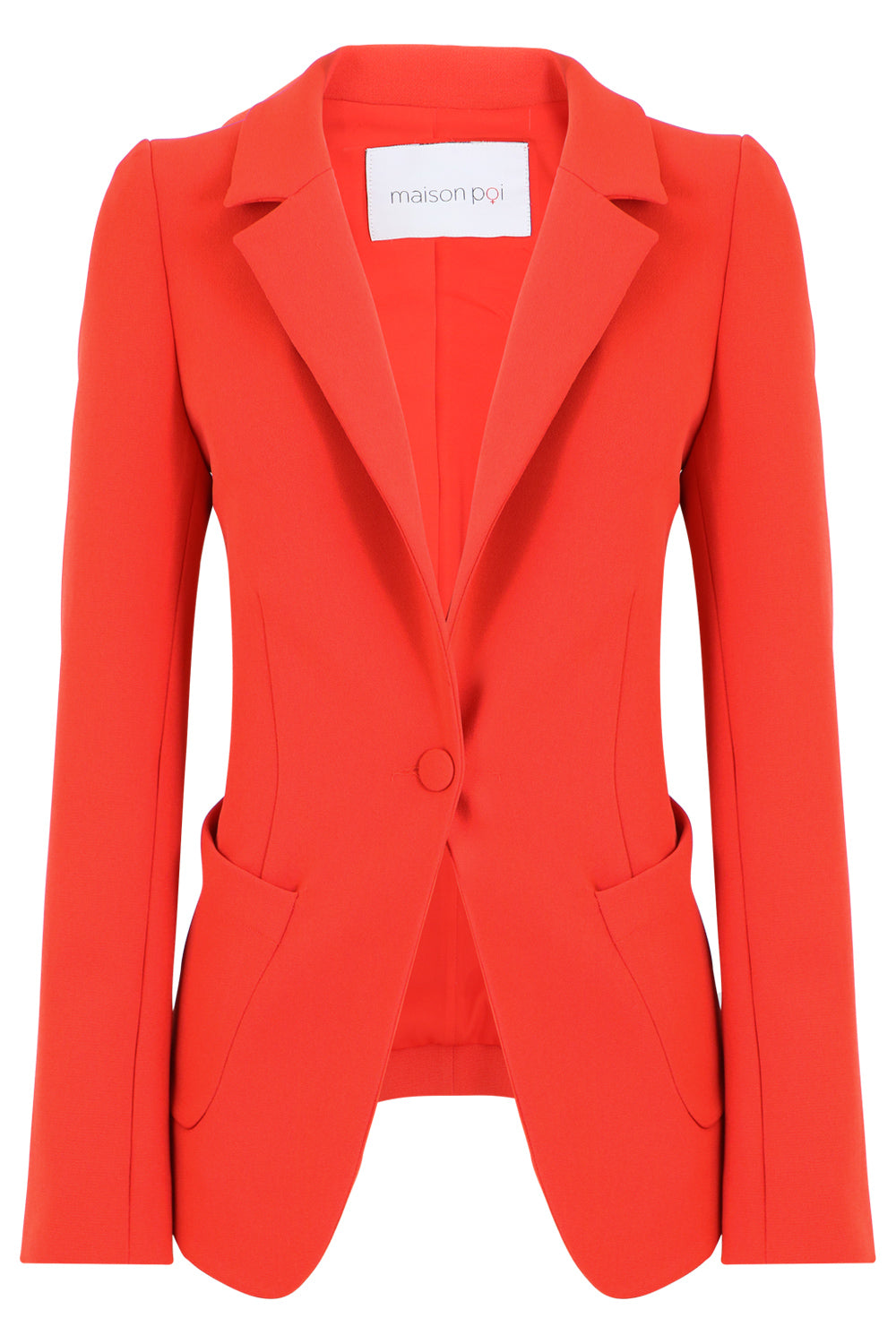 MAISON POI RTW TISSUE PERFECT BLAZER RED