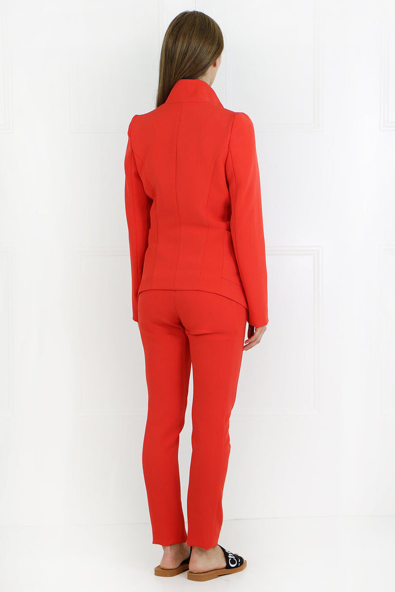MAISON POI RTW TISSUE PERFECT BLAZER RED