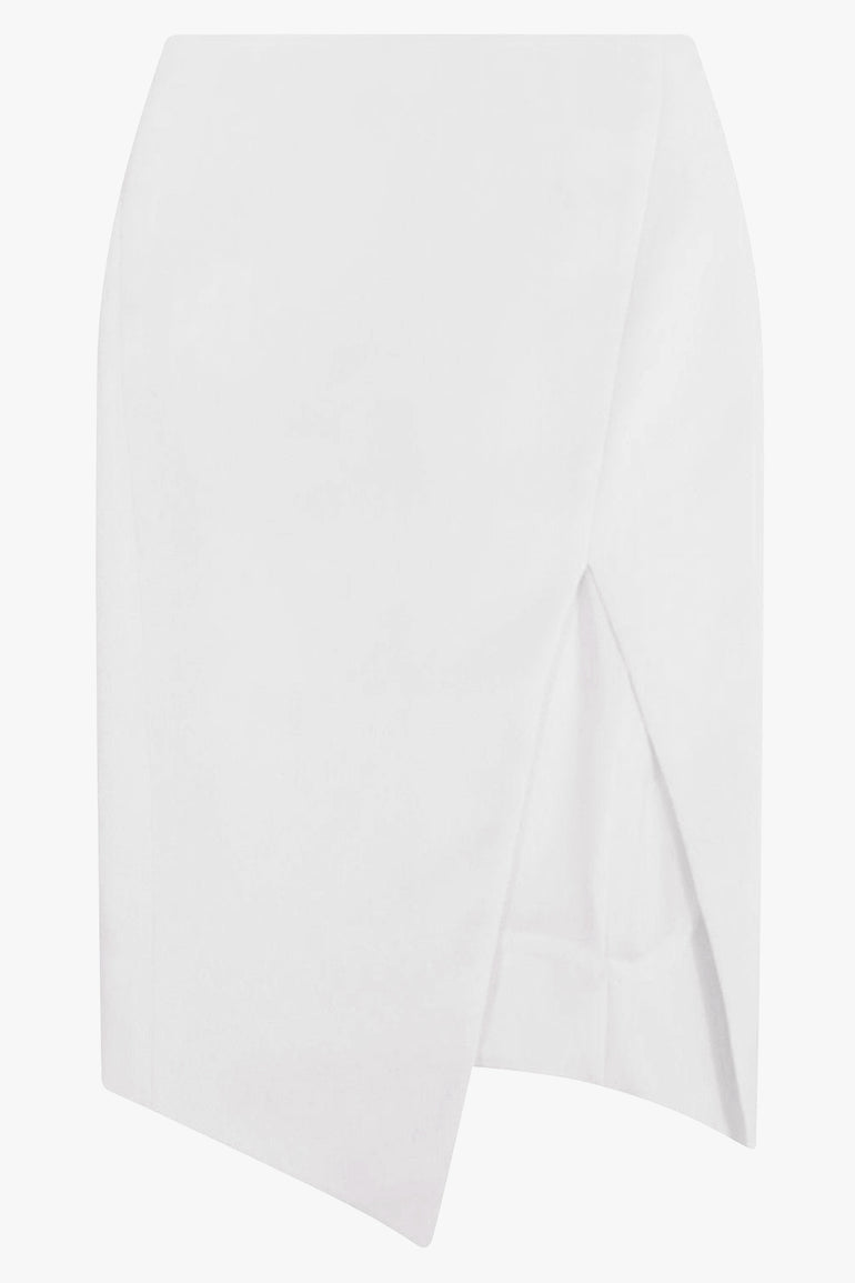 MAISON POI RTW TISSUE SPLIT PENCIL SKIRT IVORY