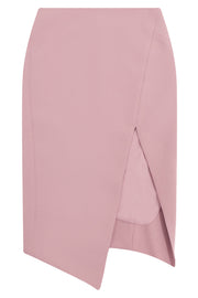 MAISON POI RTW TISSUE SPLIT PENCIL SKIRT PINK