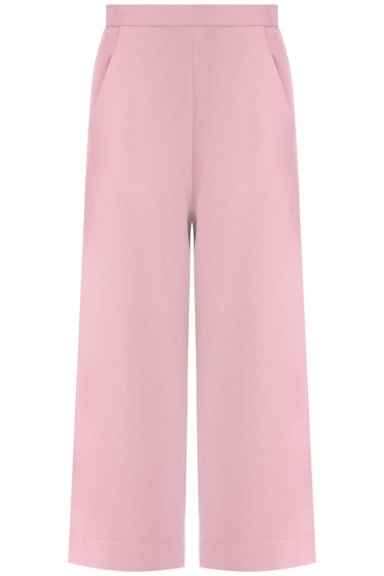 MAISON POI RTW TISSUE WIDE LEG CULOTTE PINK