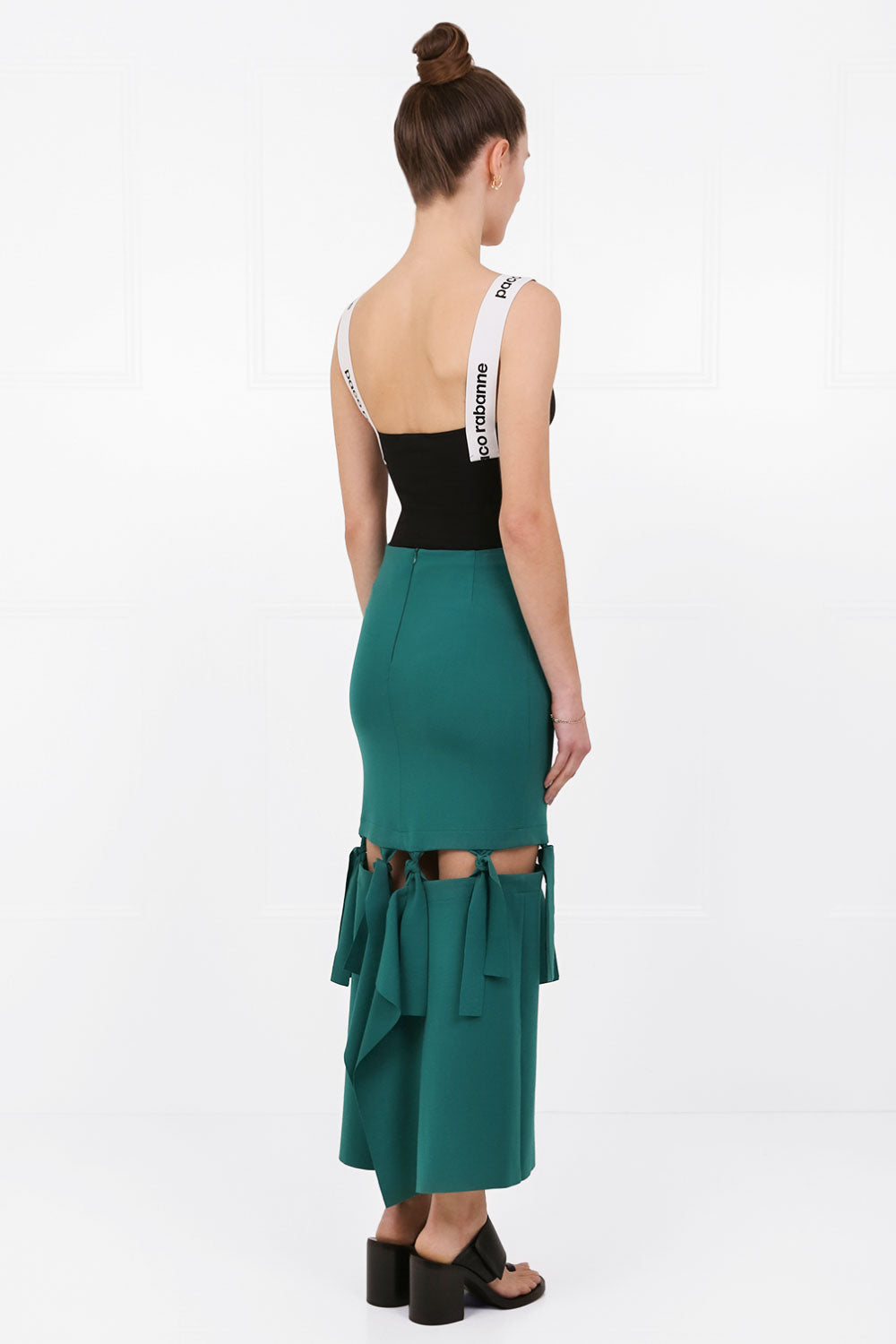 MAISON POI SKIRTS TOUSJOUR KNOT SKIRT FOREST