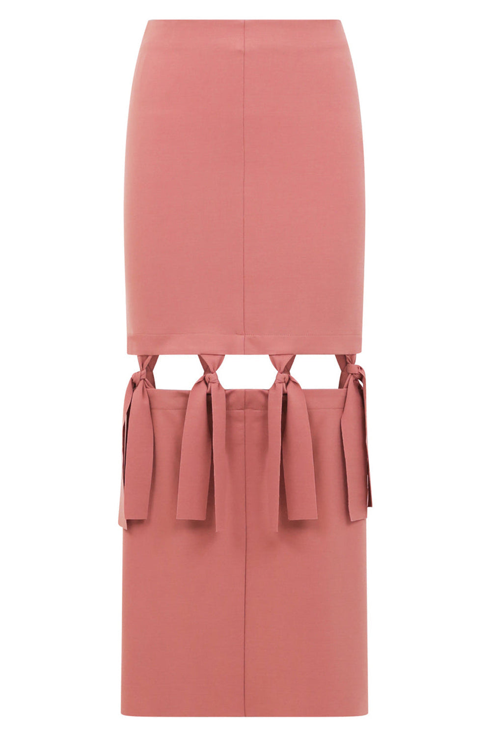 MAISON POI SKIRTS TOUSJOUR KNOT SKIRT SALMON