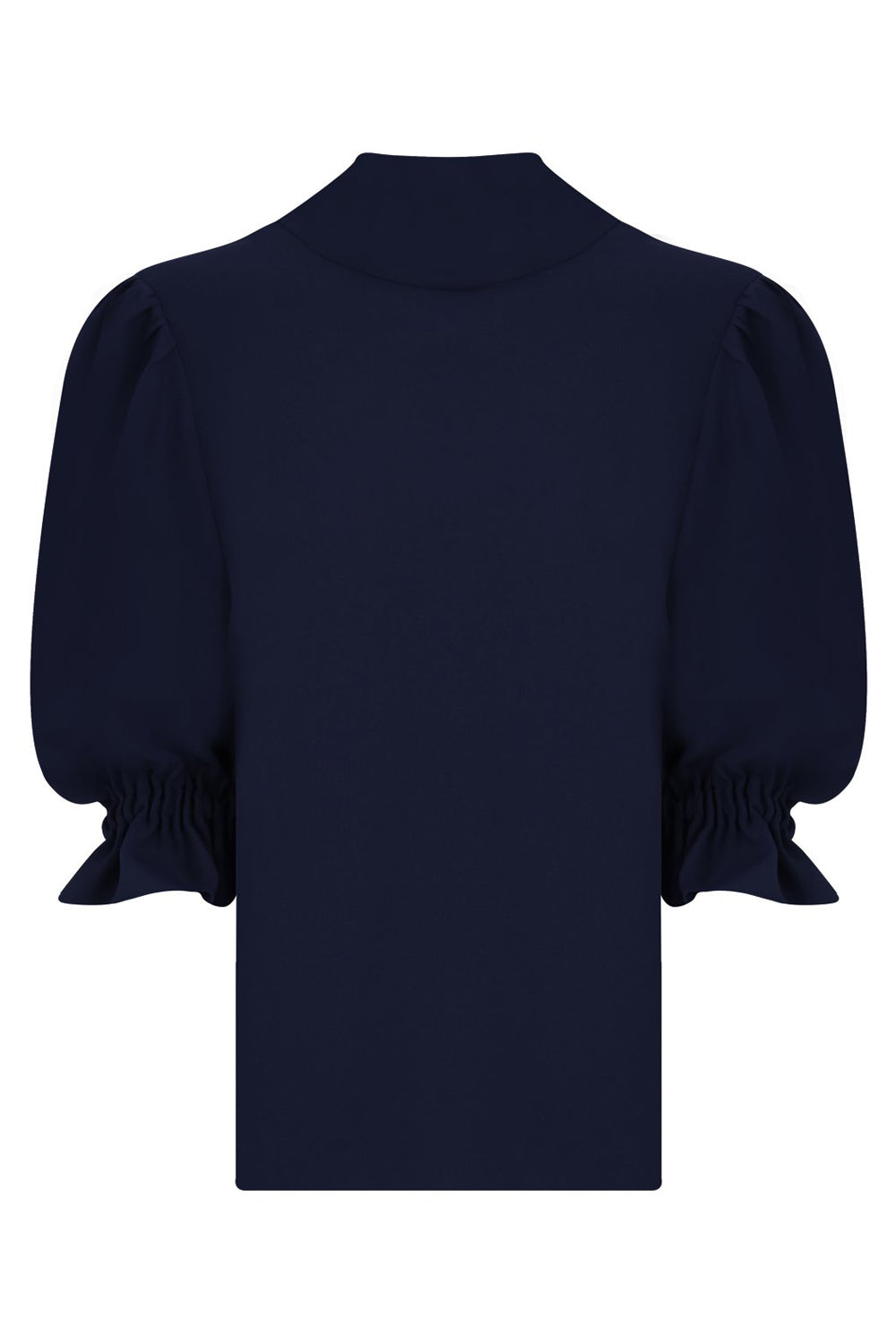 MAISON POI TOPS FLUID VICTORIANA BLOUSE 3/4SL NAVY