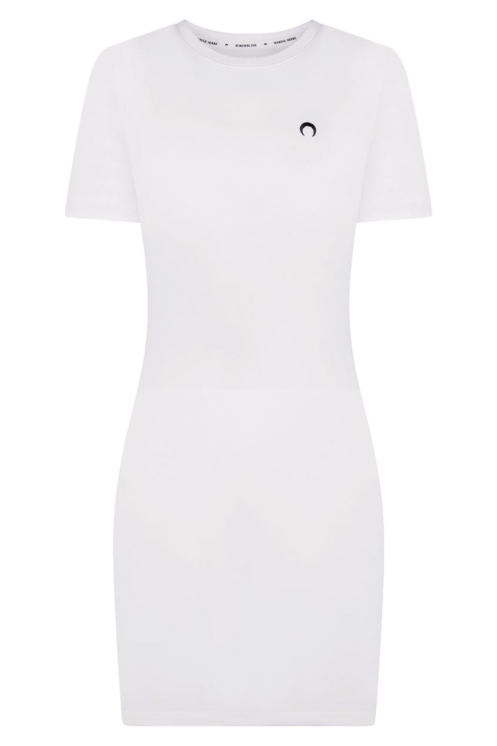 MARINE SERRE RTW SHORT T-SHIRT DRESS | WHITE