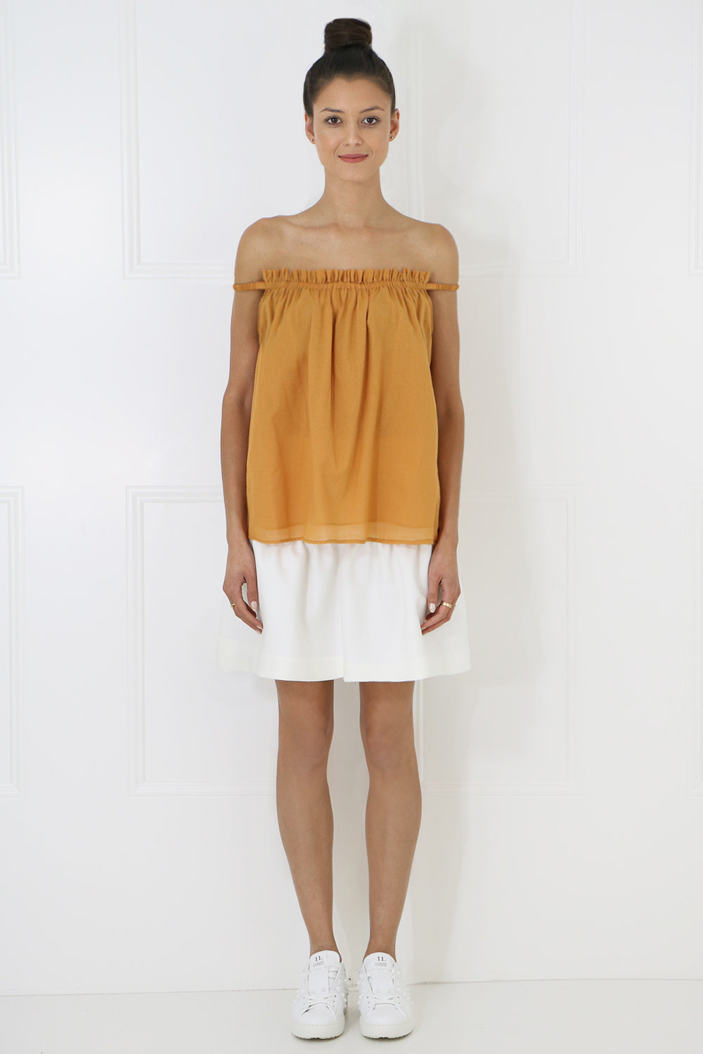 MIMI LIBERTE RTW MARTHA OFF THE SHOULDER BLOUSE CUMIN