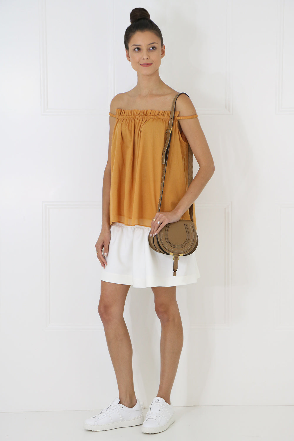 MIMI LIBERTE RTW MARTHA OFF THE SHOULDER BLOUSE CUMIN