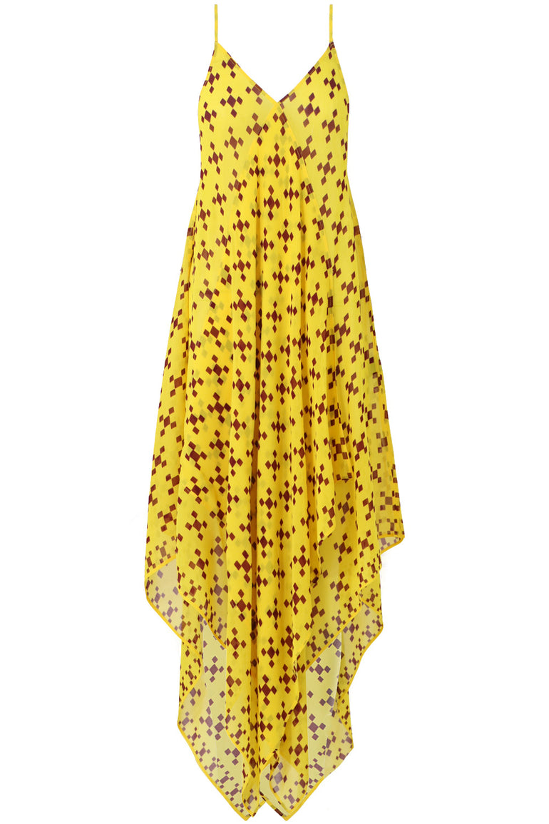 MIMI LIBERTE RTW SALLY SCARF DRESS S/LESS ZEPHIRE YELLOW