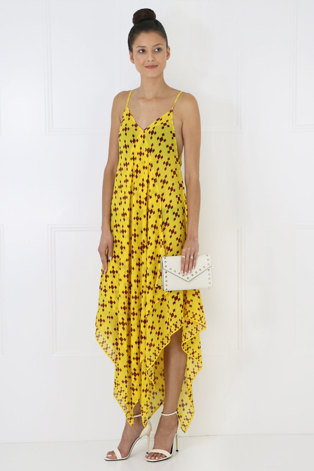 MIMI LIBERTE RTW SALLY SCARF DRESS S/LESS ZEPHIRE YELLOW