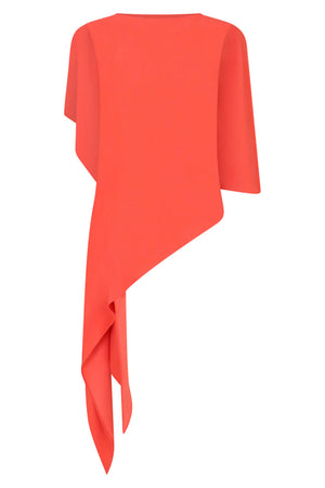 MM6 BY MAISON MARGIELA RTW ASYMMETRIC BLOUSE | BURNT ORANGE