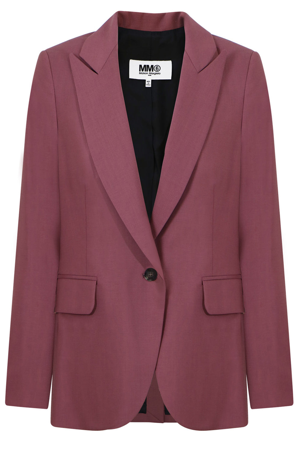 MM6 BY MAISON MARGIELA RTW CLASSIC SINGLE BREASTED BLAZER WINE