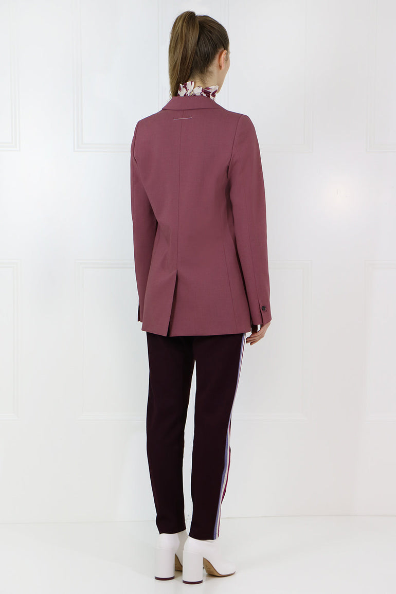 MM6 BY MAISON MARGIELA RTW CLASSIC SINGLE BREASTED BLAZER WINE