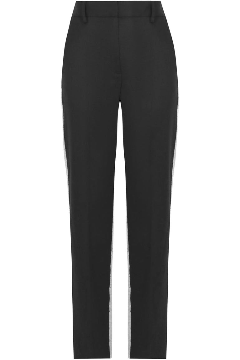 MM6 BY MAISON MARGIELA RTW CONTRAST SUITING PANTS BLACK/GREY