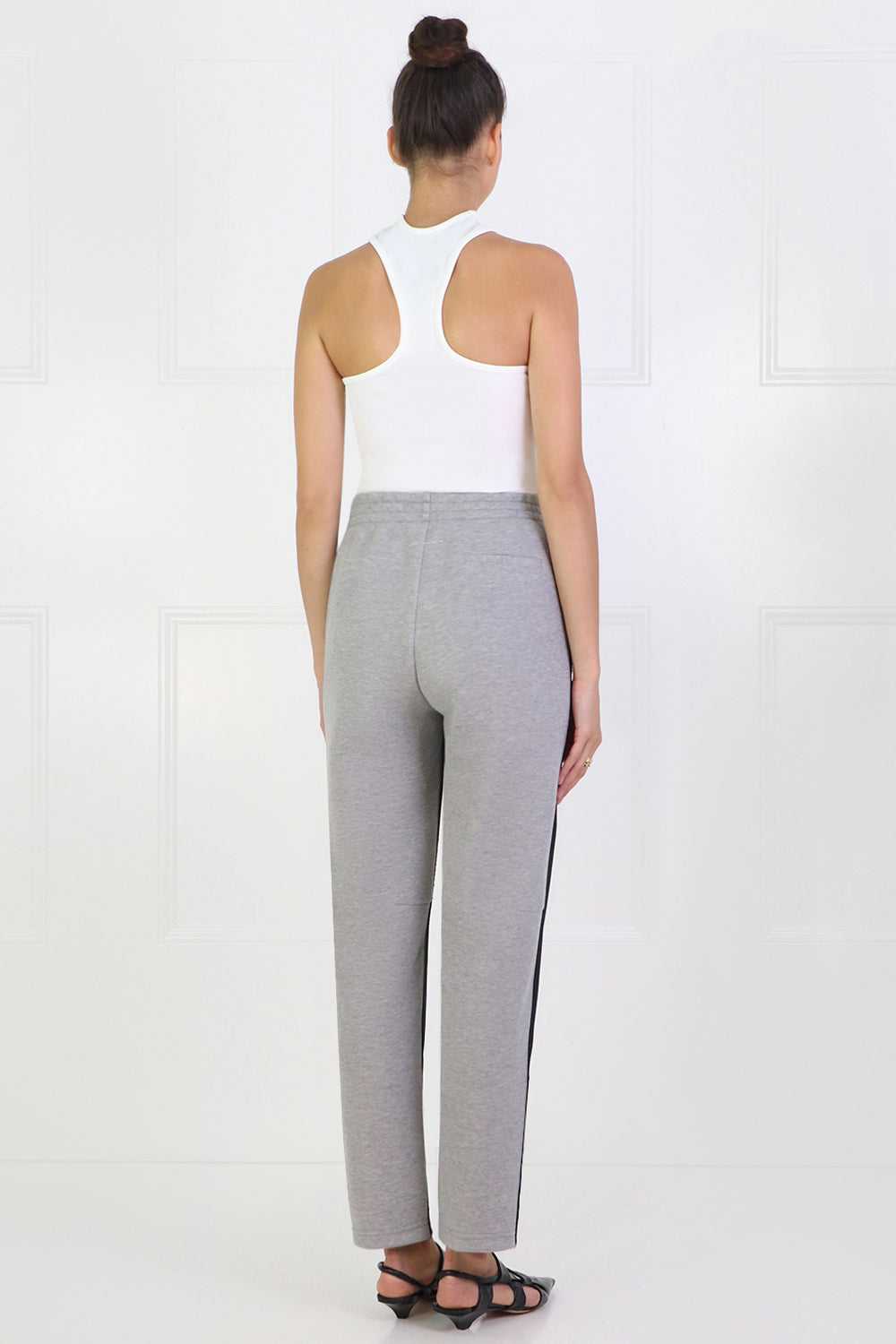 MM6 BY MAISON MARGIELA RTW CONTRAST SUITING PANTS BLACK/GREY